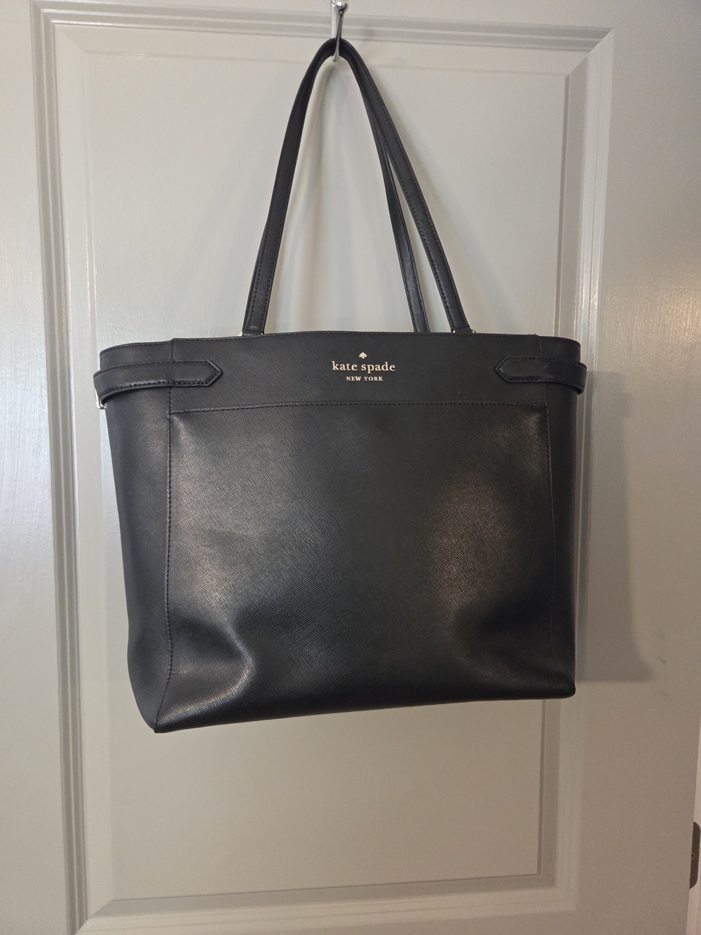Kate Spade Black Leather Tote Bag